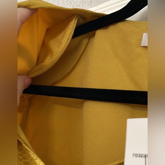 NWT WAYF Yellow Silky Snake Print Bodysuit XS - Picture 9 of 16